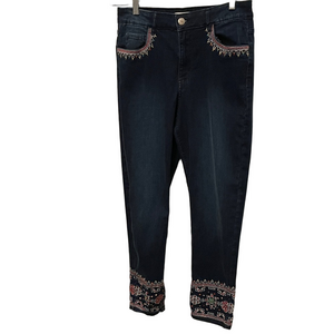 Carreli Embroidered Blue Jeans Size 10
